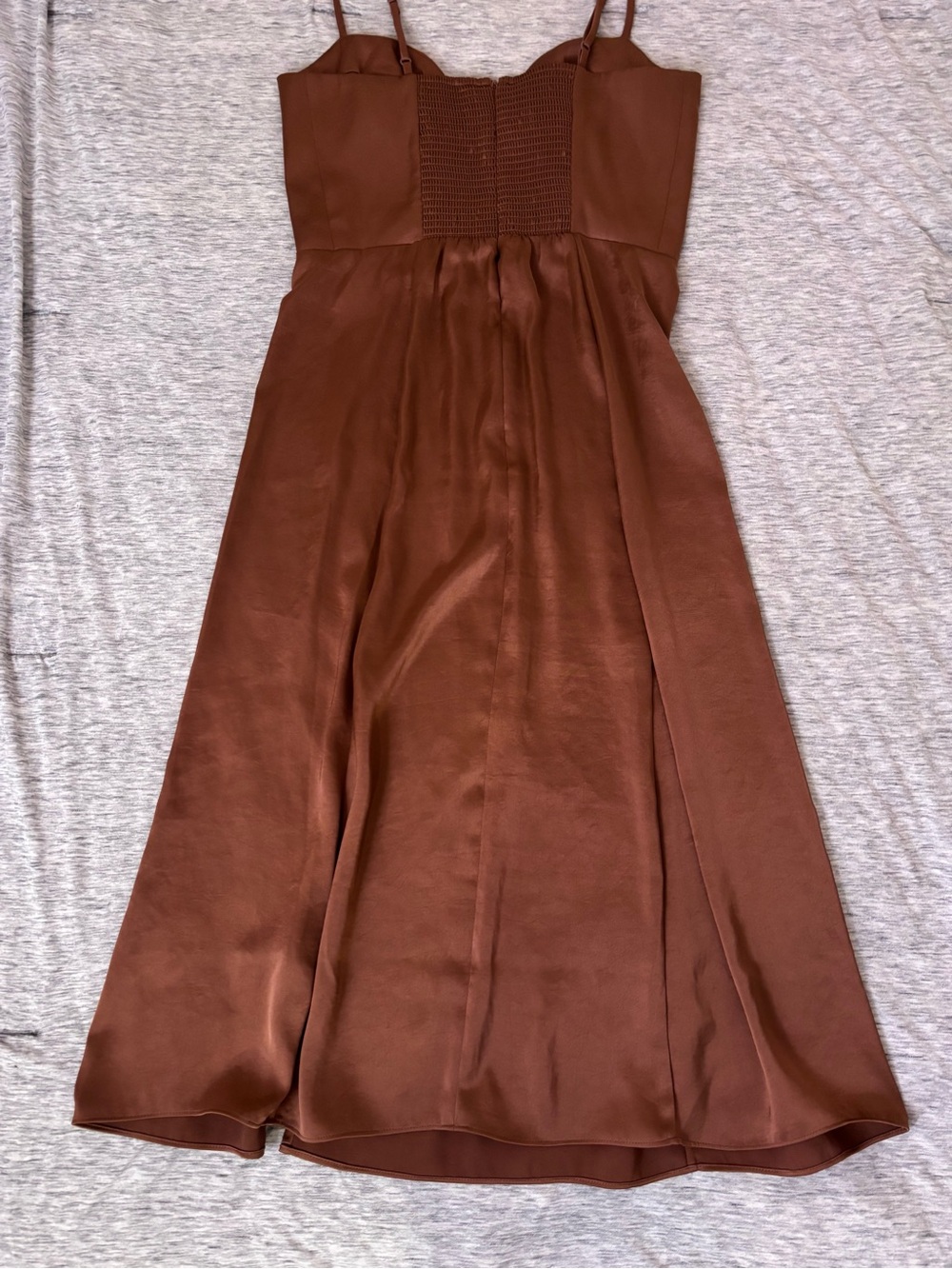 Aritzia Satin Bustier Midi Dress - Picture 7 of 7